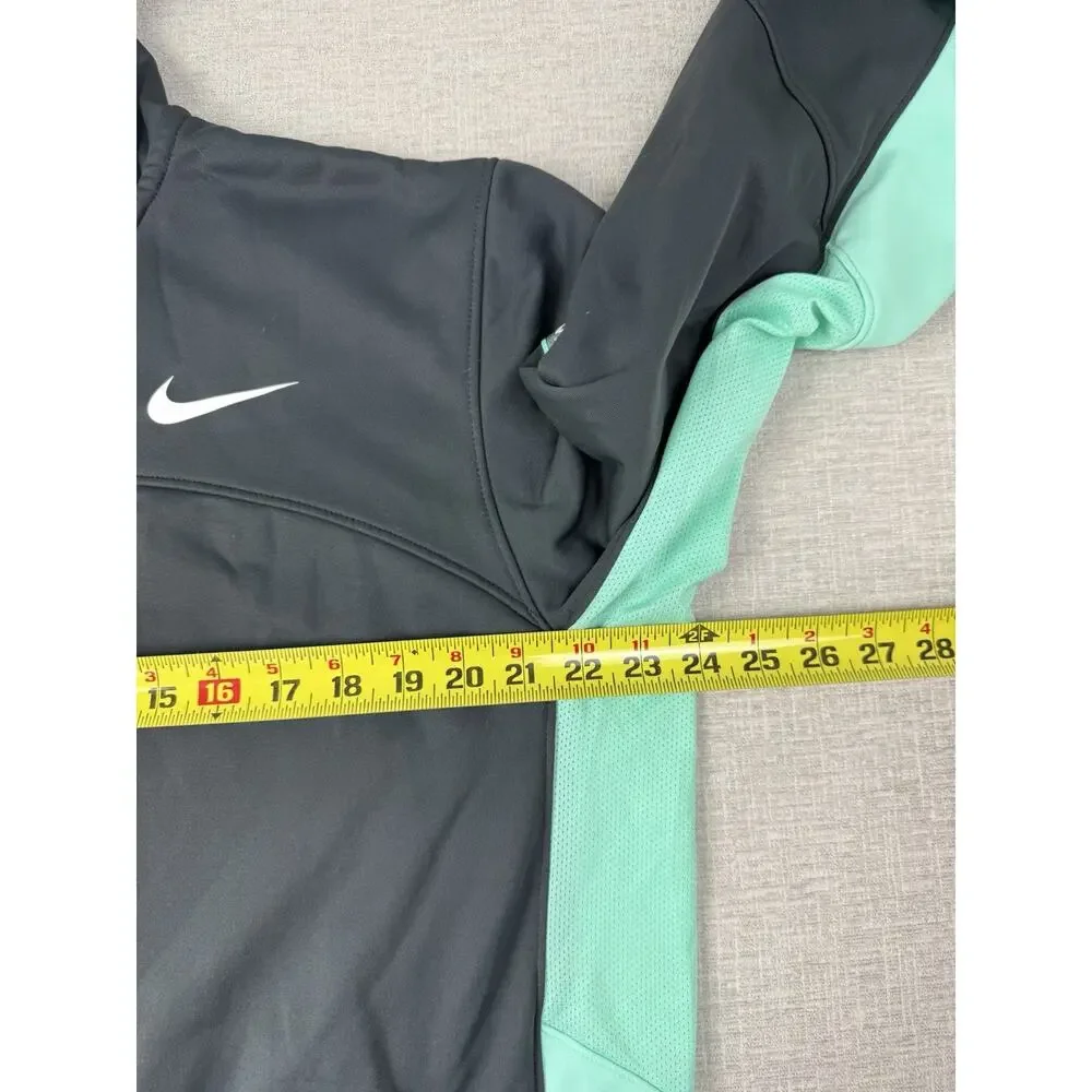 Nike Elite Therma-FIT Basketball Hoodie Jacket Black Mint Green Men’s Large